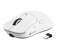 VGN GAMEPOWER x ATTACK SHARK X3 SUPERLIGHT Wireless Gaming Mouse, 49g Ultralight Mice, PixArt PAW3395, 26000 DPI, Tri-mode 2.4G/USB-C Wired/Bluetooth, G502, 200 Hrs Battery, Kailh GM8.0 Switch, White