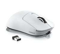 VGN GAMEPOWER x ATTACK SHARK X3MAX PAW3950 Wireless Gaming Mouse SUPERLIGHT, 42000 DPI Adjustable, 49g Ultralight Mice, 2.4G/Wired/BT5.2, G502, Optical Switch, 200 Hrs Battery, for Win/Mac, White