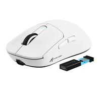 VGN GAMEPOWER x ATTACK SHARK X3PRO SUPERLIGHT Wireless Gaming Mouse, 4K/8K Polling Rate, 26000 DPI, 59g Ultralight Gaming Mice PixArt PAW3395 Sensor, 2.4G/Wired/Bluetooth G502, 200Hrs Battery, White