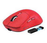 VGN GAMEPOWER x ATTACK SHARK X3PRO SUPERLIGHT Wireless Gaming Mouse, 4K/8K Polling Rate, 26000 DPI, 59g Ultralight Gaming Mice PixArt PAW3395 Sensor, 2.4G/Wired/Bluetooth G502, 200Hrs Battery, Red