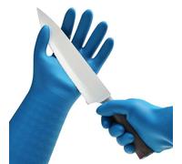 Vgo... 1 Pair Cut Resistant Gloves Food-Grade Safety Level 5 Protection, Safety Kitchen Cut Gloves for Chef Oyster Shucking Mandolin Knife Butcher Meat Cutting(Blue,M,TP1117CTA5)