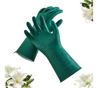 Vgo... 1 Pair Extra Long Gardening Gloves with Fresh Rich Aromas - Waterproof, Slip-Resistant & Chemical-Resistant Protective Gloves for Gardening, Farming, and Outdoor Work (TP1117,Green,L)