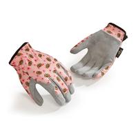 Vgo... 1 Pair Kids Gardening Gloves Ages 3-9 | Breathable Yard Work Gloves | Outdoor Play, Cycling & DIY Safety Gloves, Machine Washable (1 Pair, Size M, Pink, KID-MF7362)