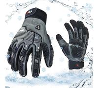 Vgo... 1Pair -20℃/-4°F Winter Work Gloves Men, Waterproof Warm Work Gloves Men, Insulated Work Gloves, Cold weather mechanics gloves, Cold Storage or Freezer Use,w/3M Thinsulate Lining (CA7722FLWP)