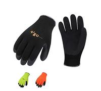 Vgo... 3 Pairs Foam Latex Coated Gardening and Work Gloves (RB6010)