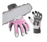 Vgo... Chainsaw Gloves 12-Layer Protection on Both Hands in Cowhide, Women Forestry Work Gloves Touchscreen Utility Touchscreen