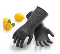 Vgo... Heavy-Duty Industrial Work Gloves, 2X Thick TPE, Abrasion & Tear Resistant, Heat Resistant 100°C/Cold Resistant -10°C for Construction, Cement, Sewage, Drain Cleaning & Rough Tasks,TP1117