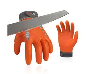 Vgo... NGG X1 1Pair Seamless Utility Gloves,Cut Resistant Safety Work Gloves,HPPE Anti-cut Liner,EN388 level C,ANSI level A3,Anti-slip Palm Mechanic Gloves(TP1112HY)