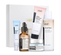 VGO - Skin Care Routine Set: Our skincare gift set includes a mild facial cleanser, moisturizing tonic, anti-aging eye cream