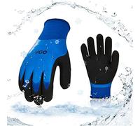 Vgo... Thermal Waterproof Work Gloves Winter Palm Latex for Freezer Gardening Digger Warehouse Delivery in Cold Weather, 1 pair