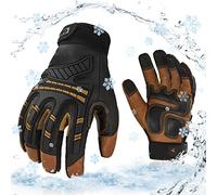 Vgo... Thermal Work Gloves Waterproof Touchscreen, -20℃ Winter Warm Gloves 3M Thinsulate Lining for Freezer Warehouse Assembly Delivery Multipurpose, 1pair
