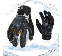 Vgo... Waterproof Thermal Gloves Touchscreen, Winter Work Gloves Men Cold Weather for Heavy Duty Freezer Moto Warehouse Driver Anti impact&vibration Safety Gloves, 1 pair
