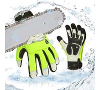 Vgo... Winter Chainsaw Gloves Protection on Both Hand 12-Layer, Waterproof in Cowhide, Forestry Work Gloves Touchscreen Utility Touchscreen in Cold Weather