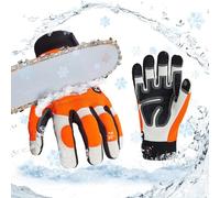 Vgo... Winter Chainsaw Gloves Protection on Both Hand 12-Layer, Waterproof in Cowhide, Forestry Work Gloves Touchscreen Utility Touchscreen in Cold Weather
