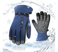 Vgo... Winter Waterproof Gloves Men Touchscreen, Utility Thermal Gloves for Working Scooter Freezer Walking Skiing Warehouse Multipurpose in Cold Weather, 1 pair