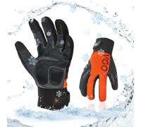 Vgo... Winter Waterproof Work Gloves Touchscreen, Thermal Safety Working Gloves in Cold Weather -20℃, 3M Thinsulate Lining for Freezer Cold Storage Warehouse