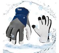 Vgo... Winter Work Gloves Waterproof Touchscreen, Thermal Glove 3M Thinsulate Lining in Cold Weather Touchscreen for Freezer Warehouse Walking, 1 pair