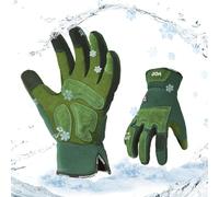 Vgo... Winter Work Gloves Women Waterproof Touchscreen, Warm Gardening Gloves in Cold Weather for Light Duty Working Mechanic Gloves