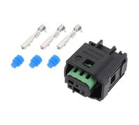 VGOL 1 Set 3 Pin Waterproof Automotive Radar Sensor Pedal Connector Plug 968402-1,966601 Compatible with BMW, Compatible with Peugeot, Compatible with Citroen