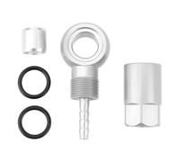 VGOL 1 Set Silver Stainless Steel Bicycle Hydraulic Brake Hose Kit compatible with Shimano SLX XT XTR