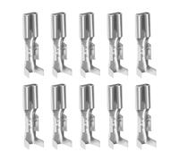 VGOL 100pcs Car Speaker Mini Toggle Switch 2.2mm Female Quick Connector Crimp Connector Spade Terminal Automotive Wiring Terminal, Silver
