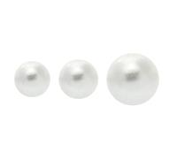 VGOL 100PCS Pearl Buttons White Half Round Pearl Decorative Buttons for DIY Sewing Sweater Shirt Cufflinks Skirts Crafts 10mm 11.5mm 15mm Diameter
