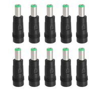 VGOL 10PCS DC Power Connector 5.5x2.1mm Female Jack to 6.3x3.0mm Male Adapter 41.7x12.5mm for External Power Supply Onboard Transformer for Laptops