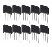 VGOL 10pcs KBU1010 Bridge Rectifier Bridge Lead Diode 1000V 10A Single Phases Diode Bridge Rectifier for Electronic Circuits Household Appliances