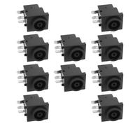 VGOL 10pcs PJ-019 PCB Mount DC Power Input Jack 12V 3Pin 1.1mm Hole DC Power Connectors Power Jacks Compatible with Makita BMR DMR Radios 12V Sockets