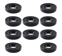 VGOL 10pcs TC 12x22x5mm Simmerring Shaft Seal Gasket NBR Double Lip Oil Seal with Spring Nitrile Butadiene Rubber Oil Seals Black