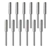 VGOL 12PCS 4.0mm Diamond Chainsaw Sharpener Burr Grinding Stone File Sharpening Polishing Grinding Tool for Chainsaw Grinder or Other Rotating Tool