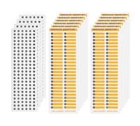 VGOL 12Pcs Electrical Panel Stickers and 4Pcs Round Number Stickers Self-Adhesive Circuit Breaker Directory Sign Electrical Panel Labels Fuse Box Stickers