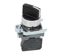 VGOL 1Pc Selector Switch 2 Position Switch Standard Handle Selector Push Button XB4-BD21 22mm 1NO 10A/380V for Electrical Appliances Black