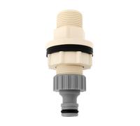 VGOL 1pc Tank Fitting with Seal 25.5mm 1inch Plastic Adapter Compatible with Gardena Rainwater IBC Containers for Lawn Irrigation Planted Rows