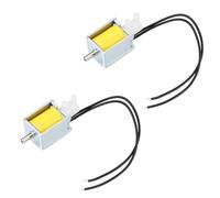 VGOL 2-Pack Mini 3-Way 2-Position Solenoid Valve, DC 12V Micro Pneumatic Air Control, 1 Inlet 2 Outlets, <45mA, 0-350 mmHg (6.8 PSI)