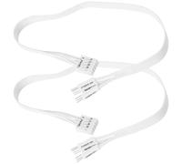 VGOL 2 Pack Motherboard F Panel Female to 2 Pin Male Cable 30 cm Compatible with ATX Front Panel Headers for Vintage Cases White