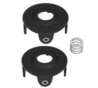 VGOL 2 PCS Strimmer Spool Cover Replacement Spring Kits 196146-9 195858-1 Compatible with Makita Batteriesense 18 V DUR181 DUR181Z Black