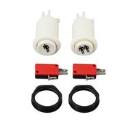 VGOL 2 Piece Arcade Game Start Button 1p 2p Player Push Button with Micro Switch