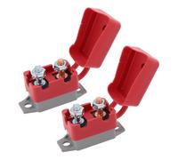 VGOL 2 Sets 30A Automatic Reset Circuit Breaker 6-48V Circuit Breaker Dual Battery Fuse with Cover Bolt for Car Marine Truck RV Buse Mower Motorbike Boat