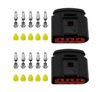 VGOL 2 Sets 5 Pin MAF Mass Air Flow Connector Kit 1J0973775A Waterproof Female JPT Connector Compatible With VW Compatible With Audi