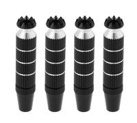 VGOL 2 Sets Aluminum Alloy RC Transmitter Stick Ends M3 Extended Joystick Controller Thumb Rocker Compatible with Futaba Compatible with X8 Black(30 x 8mm)