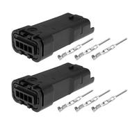 VGOL 2 Sets Motorcycle 4-pin DDA Connector Housing((DT3V) Replacement Part Compatible with Ducati Motorcycles Battery Charger Conversion, Suitable for Cables Ø1.30mm - 2.60mm