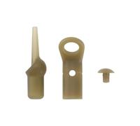 VGOL 20 Sets of Carp Angled Drop Off Run Ring Set Carp Fishing Runing Rig Kit for Rivers Lakes Main Line Fishing (Running Device Beads/Buffer Beads/Pins 20 Each)