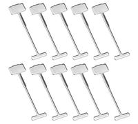 VGOL 200pcs T?Pins Replaceable Steel Needles Tile Leveling System 0.9mm Tile Leveling Floors Walls Building Construction Tool Silver 32mm Length