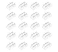 VGOL 20Pcs 2-pin COB LED Connectors for 8mm-9 in 1 Strips Tape Light Connector, No Dark Area, Suitable for IP20 COB & SMD Light Strips