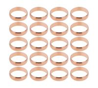 VGOL 20pcs 22mm Copper Compression Olives Compression Sleeves Ferrules Suitable Copper Ferrule Compression Fitting for 22mm Pipework