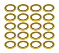 VGOL 20PCS Gearcase Drain Plug Seal Washer Gaskets OE 26-830749 Compatible with Mercury Marine Compatible with Mercruiser OD 14mm ID 9mm Thickness 1.4mm Oil Drain Plug Gasket Washer