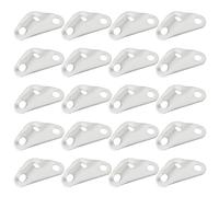 VGOL 20Pcs Guyline Cord Adjuster Tent Tensioners Triangle Wind Rope Buckle Aluminum Alloy Pull Rope Slide for Outdoor Tent Canopy Poles 36x18x5mm Silver