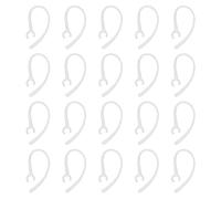 VGOL 20PCS Replacement Earhooks Ear Loops Gels Hooks Compatible with Voyager Edge Compatible with Samsung Wep 5.6mm-6.2mm Bluetooth Headset Spare Kit Transparent