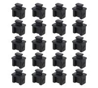 VGOL 20Pcs SFP Silicone Protectors Cap Port Cover Anti Dust Port Plug Protector Replace for Switch Network Cards Router Media Converters Black